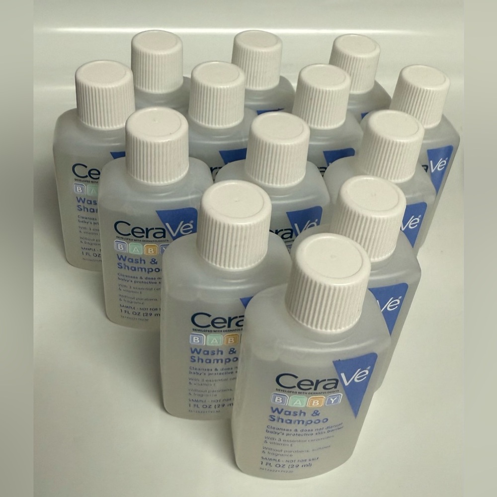CeraVe Baby Wash & Shampoo Travel Bundle Gentle Tear-Free Sensitive Skin - Picture 3 of 4